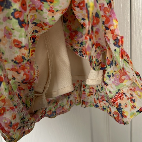 BCBGeneration Floral Print Ruffle Romper - Picture 5 of 10